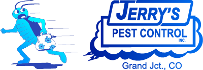 Jerrys Pest Control INC Logo with bug